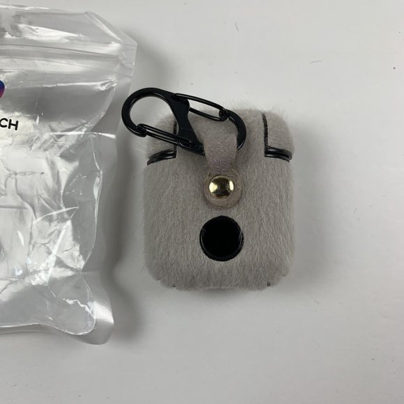 Posh‎ Tech Wool Case Cover only for Apple AirPods Headphone Gray Black 6191 - Picture 2 of 4